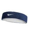 Nike Swoosh Classic Reversible Headband (Cotton Blend) navy blue/white - 1 piece